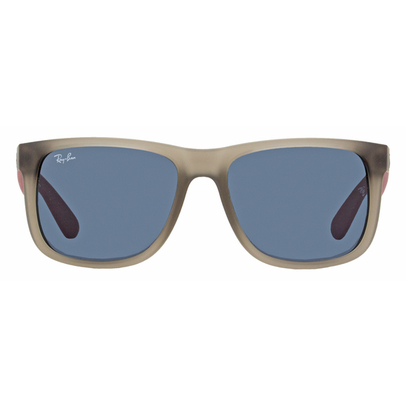 Ray-Ban Justin Sunglasses RB4165 6509/87 Rubber Transparent Gray 55mm - Picture 2 of 2